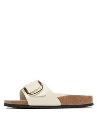 Birkenstock Klapki Madrid 1025298 Beżowy. Kolor: beżowy. Materiał: skóra, lakier #6