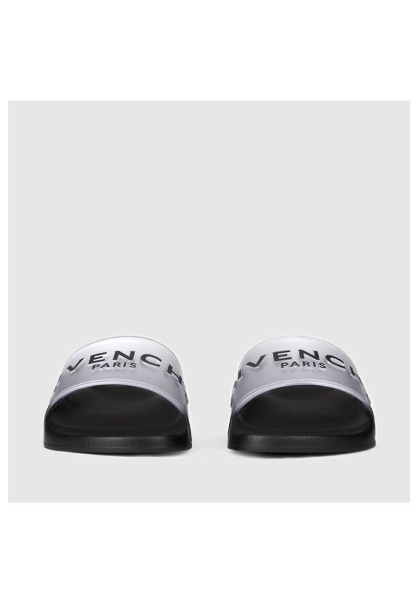 Givenchy - GIVENCHY Transparentne klapki damskie z czarną podeszwą, Rozmiar 37. Kolor: czarny