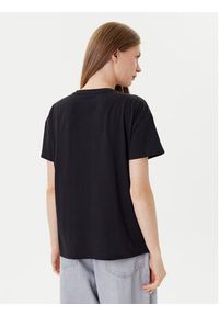 Liu Jo Sport T-Shirt TF5184 JS923 Czarny Relaxed Fit. Kolor: czarny. Materiał: bawełna. Styl: sportowy