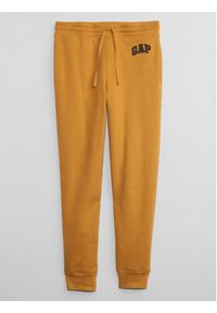 GAP - Gap Spodnie dresowe 753733-00 Brązowy Regular Fit. Kolor: brązowy. Materiał: bawełna #4