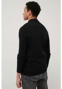 Brave Soul sweter bawełniany męski kolor czarny lekki. Okazja: na co dzień. Kolor: czarny. Materiał: bawełna. Długość rękawa: długi rękaw. Długość: krótkie. Styl: casual #2