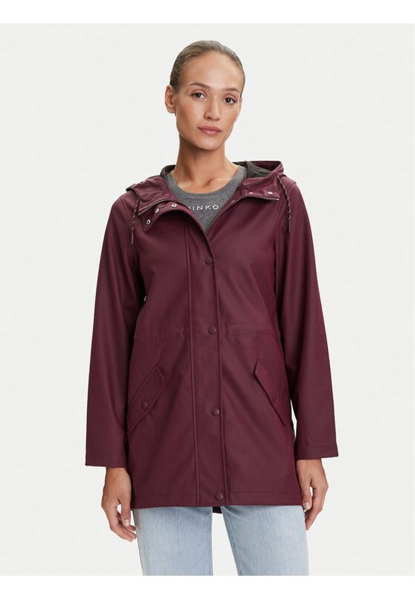 Vero Moda Kurtka przeciwdeszczowa Malou 10266982 Bordowy Regular Fit. Kolor: czerwony. Materiał: syntetyk