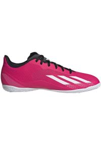 Adidas - Buty piłkarskie adidas X Speedportal.4 In GZ2451 różowe. Kolor: różowy. Materiał: syntetyk. Szerokość cholewki: normalna. Sport: piłka nożna #1