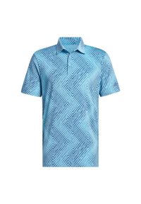 Adidas - Koszulka Ultimate365 Allover Print Polo. Typ kołnierza: polo. Kolor: niebieski. Materiał: materiał. Wzór: nadruk