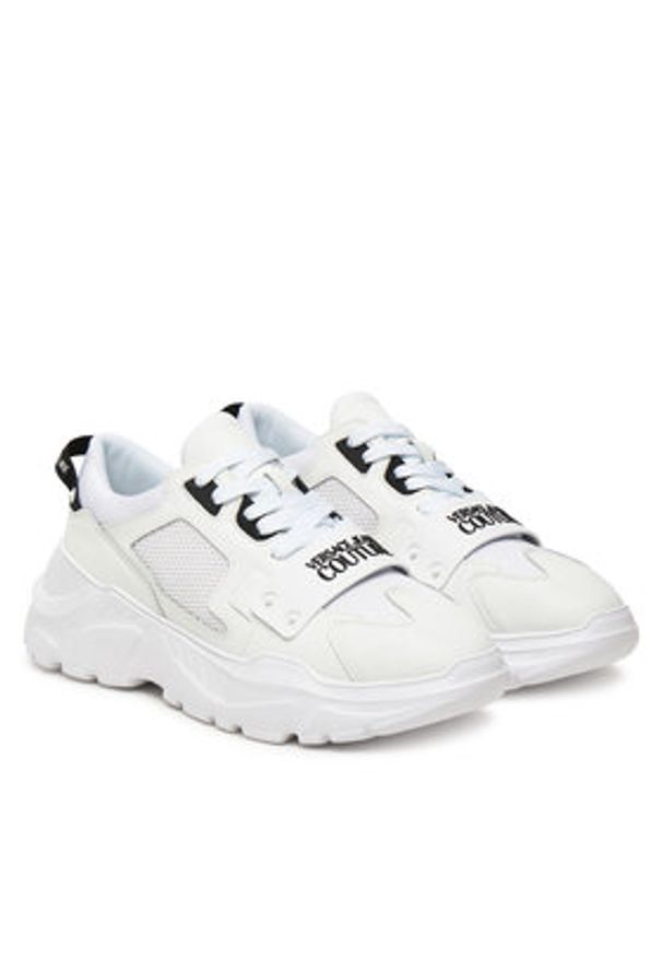 Versace Jeans Couture Sneakersy 79YA3SC4 ZSC55 003 Biały. Kolor: biały. Materiał: skóra