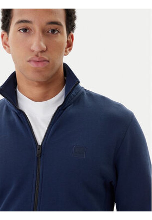 BOSS Bluza 50511709 Niebieski Relaxed Fit. Kolor: niebieski. Materiał: bawełna