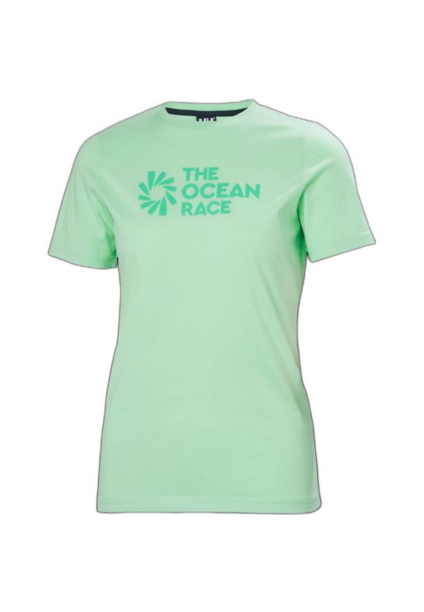 Koszulka damska Helly Hansen Ocean Race. Kolor: zielony. Sport: narciarstwo