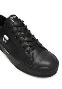 Karl Lagerfeld - KARL LAGERFELD Sneakersy KL95025 Czarny. Kolor: czarny. Materiał: skóra #4
