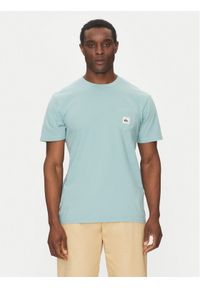 Quiksilver T-Shirt EQYZT08062 Błękitny Regular Fit. Kolor: niebieski. Materiał: bawełna