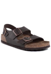 Birkenstock Sandały Milano Bs 0034101 Brązowy. Kolor: brązowy. Materiał: skóra