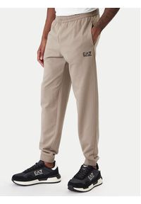 EA7 Emporio Armani Dres 8NPV63 PJVRZ U6167 Beżowy Regular Fit. Kolor: beżowy. Materiał: bawełna #3