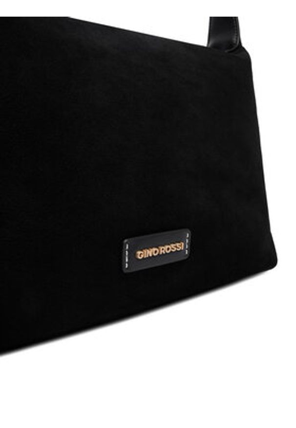 Gino Rossi - GINO ROSSI Torebka EO-LA224-19149 Czarny. Kolor: czarny. Materiał: skórzane, zamszowe