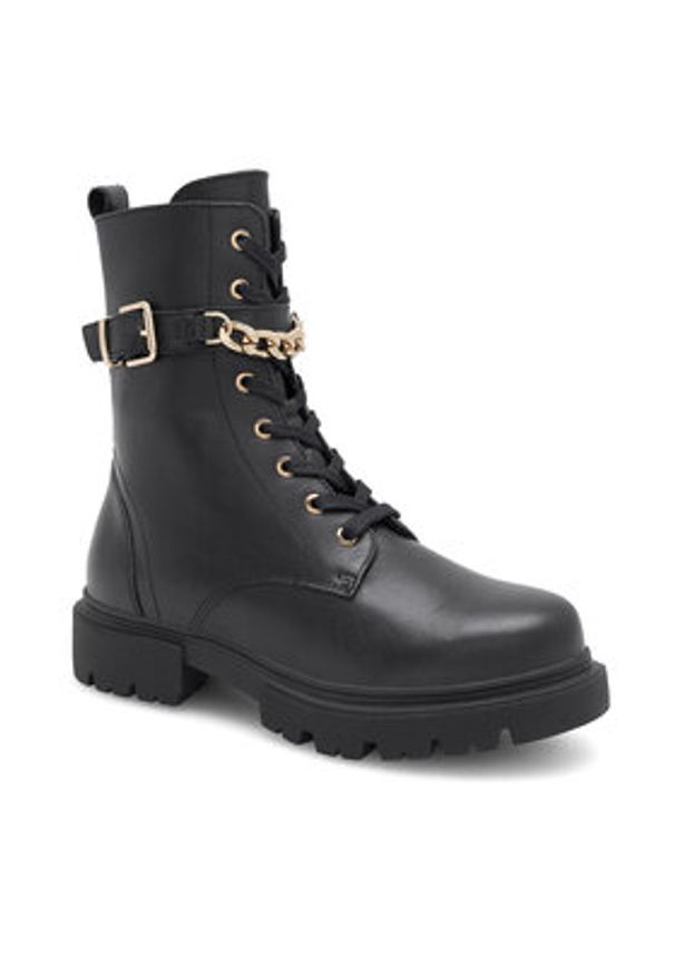 Sergio Bardi Trzewiki EST-A1009-01SB Czarny. Kolor: czarny. Materiał: skóra