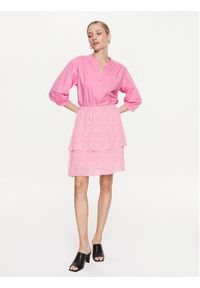 Moss Copenhagen Spódnica mini 17524 Różowy Basic Fit. Kolor: różowy. Materiał: syntetyk #3