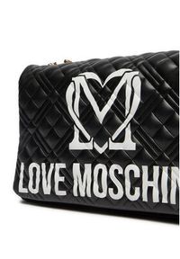 Love Moschino - LOVE MOSCHINO Torebka JC4375PP0LKR100A Czarny. Kolor: czarny. Materiał: skórzane #4