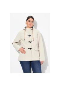ULLA POPKEN - Damskie Kurtka softshellowa HYPRAR hydrofobowa guziki-kołki. Kolekcja: plus size. Kolor: beżowy. Materiał: poliester, materiał. Sport: turystyka piesza #1