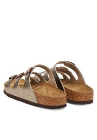 Birkenstock Klapki Florida 1030352 Złoty. Kolor: złoty. Materiał: skóra