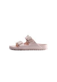 Klapki damskie Birkenstock Arizona Eva. Kolor: różowy. Materiał: syntetyk, materiał