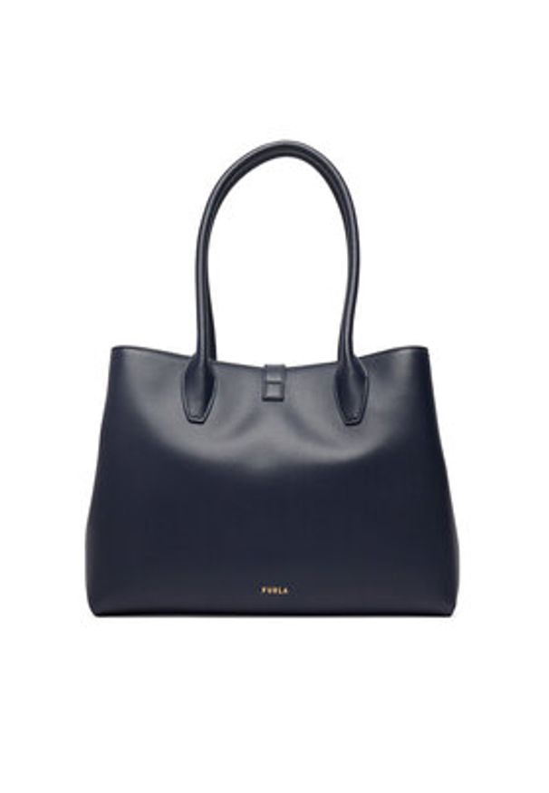 Furla Torebka Goccia M WB01978 ARE000 KH 4852S Granatowy. Kolor: niebieski. Materiał: skórzane