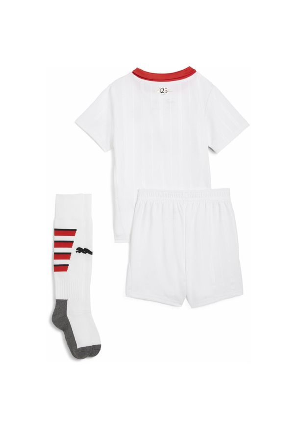 Puma - Dziecięcy strój wyjazdowy AC Milan 24/25 PUMA White. Kolor: biały