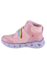 skechers - Buty zimowe dziewczęce, Skechers Heart Lights - Brilliant Rainbow. Kolor: różowy. Sezon: zima #2