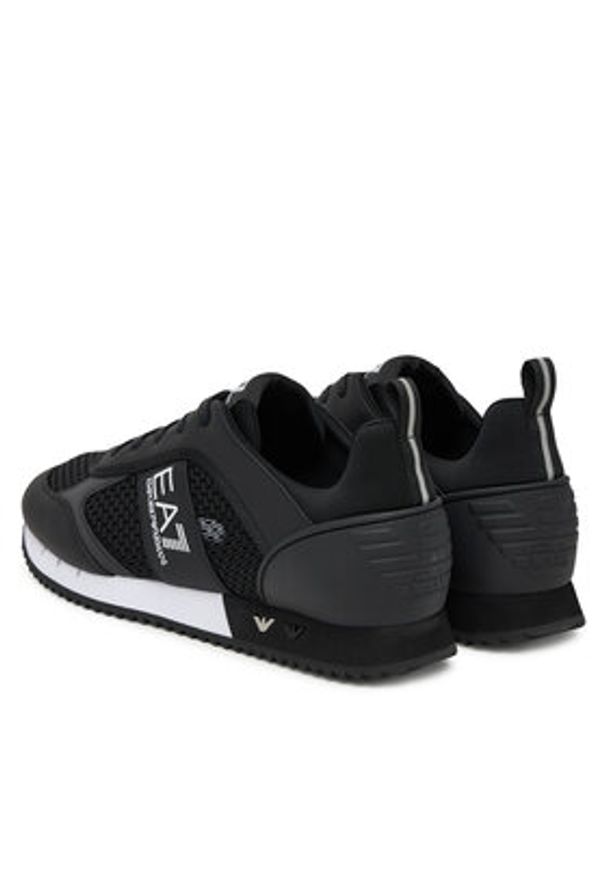 EA7 Emporio Armani Sneakersy 7X000334 AF18610 MC001 Czarny. Kolor: czarny. Materiał: skóra