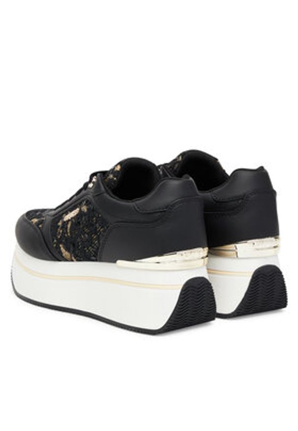 Guess Sneakersy FLTCM8 ELE12 Czarny. Kolor: czarny. Materiał: skóra