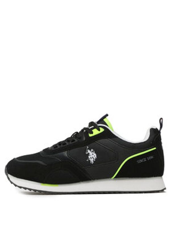 U.S. Polo Assn. Sneakersy Ethan ETHAN001 Czarny. Kolor: czarny. Materiał: materiał