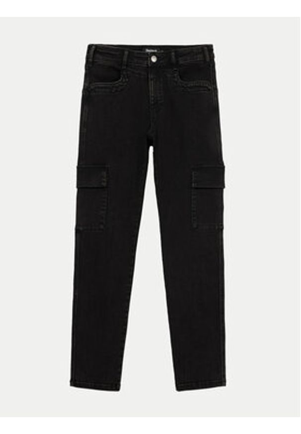 Desigual Jeansy Danubio 24WWPW07 Czarny Slim Fit. Kolor: czarny