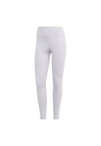 Adidas - Legginsy treningowe z wysokim stanem Train Essentials 3-Stripes 7/8. Stan: podwyższony. Kolor: szary. Materiał: materiał. Sport: fitness