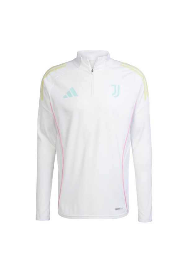 Adidas - Bluza Juventus Tiro 25 Competition Training. Kolor: biały. Materiał: dresówka. Sport: piłka nożna
