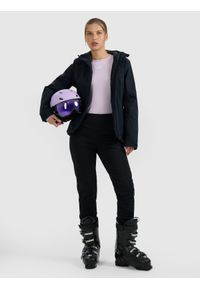 4f - 4F Kurtka narciarska membrana 5000 damska - czarna M. Kolor: czarny. Materiał: materiał. Sezon: zima #2