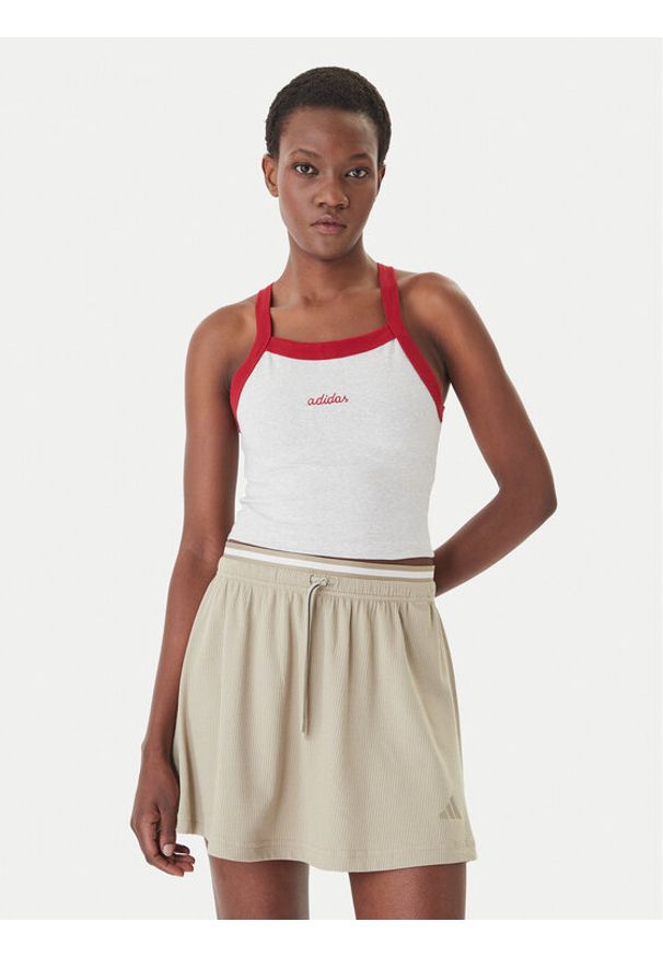 Adidas - adidas Top 158661 Szary Slim Fit. Kolor: szary