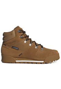 Adidas - Buty męskie adidas Terrex Snowpitch Cold.Rdy Hiking IH3664 - brązowe. Zapięcie: sznurówki. Kolor: brązowy. Materiał: skóra. Szerokość cholewki: normalna. Technologia: Primaloft. Model: Adidas Terrex