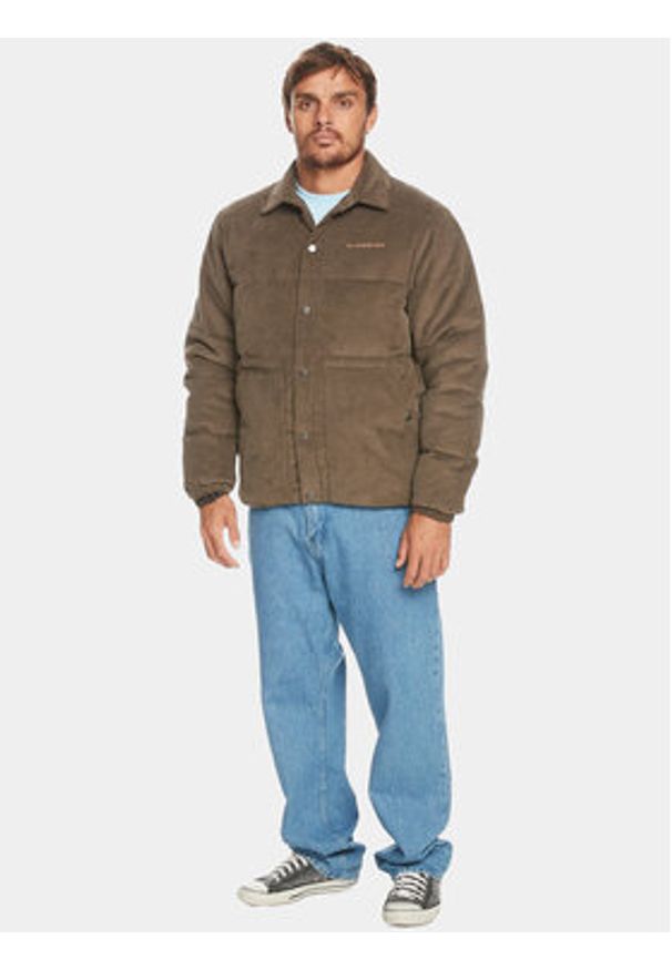 Quiksilver Kurtka przejściowa Tibbermore Jckt EQYJK03984 Brązowy Regular Fit. Kolor: brązowy. Materiał: bawełna