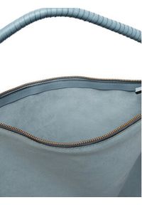 TOMMY HILFIGER - Tommy Hilfiger Torebka Th Statement Leather Bag Suede AW0AW18402 Błękitny. Kolor: niebieski. Materiał: skórzane #3