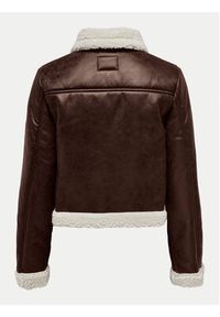 only - ONLY Kurtka z imitacji skóry Betty 15322046 Brązowy Regular Fit. Kolor: brązowy. Materiał: skóra #5