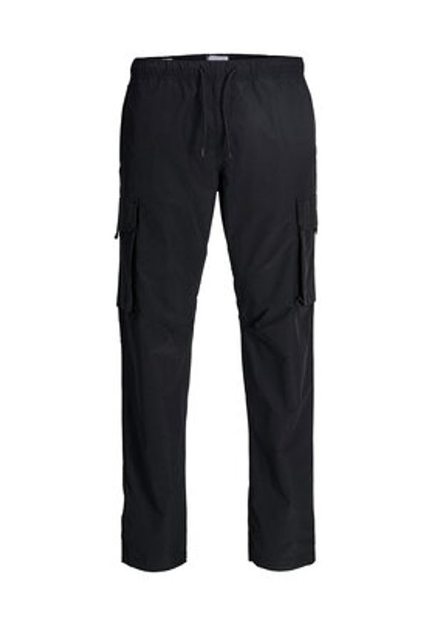 Jack & Jones Spodnie dresowe Kane Ivan 12288610 Czarny Regular Fit. Kolor: czarny. Materiał: syntetyk