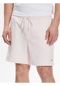 Tommy Jeans Szorty sportowe DM0DM16333 Różowy Regular Fit. Kolor: różowy. Materiał: bawełna. Styl: sportowy