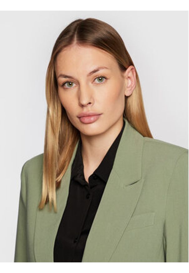 Bruuns Bazaar Marynarka Cindy Sus Frida BBW2548 Zielony Loose Fit. Kolor: zielony. Materiał: syntetyk, wiskoza