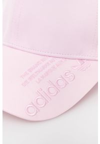 adidas Originals czapka HD7048 kolor różowy gładka. Kolor: różowy. Materiał: poliester. Wzór: gładki #2