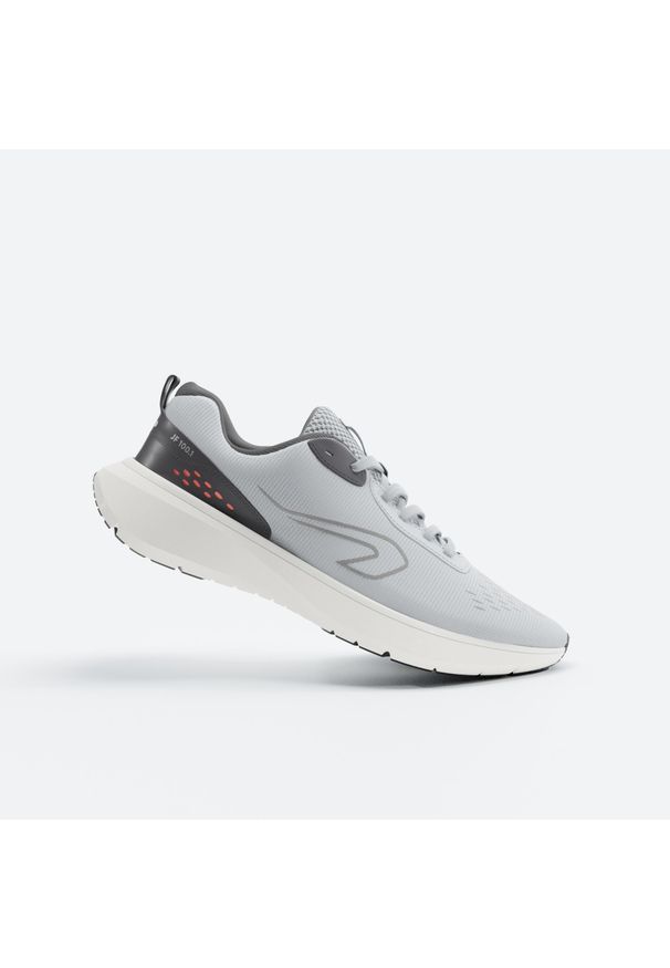 KALENJI - Buty do biegania męskie Kalenji Jogflow 100.1. Kolor: pomarańczowy, wielokolorowy, szary. Materiał: kauczuk