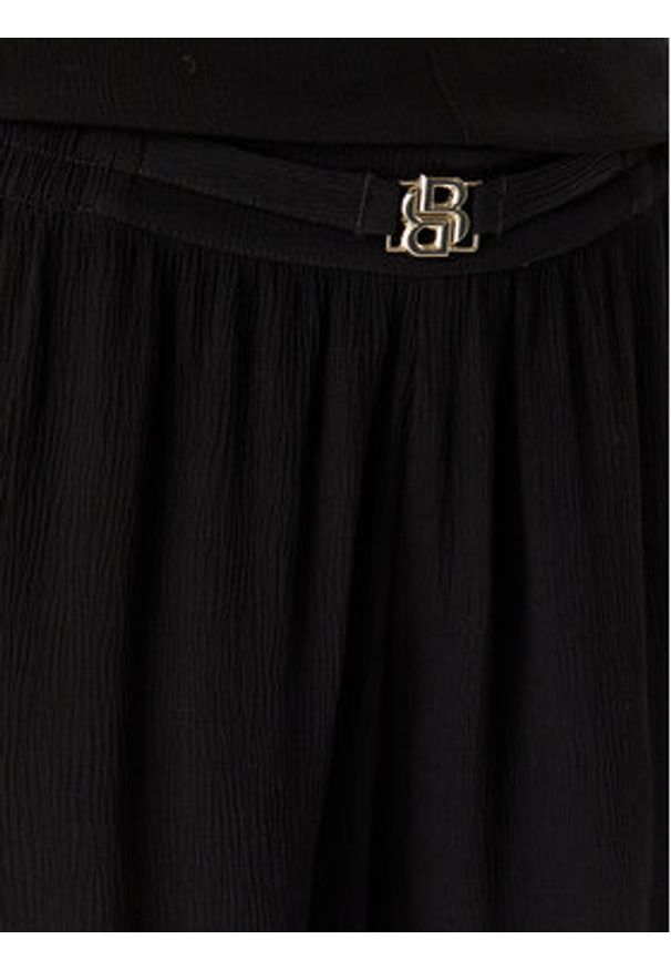 BOSS Szorty materiałowe Double B 50561257 Czarny Regular Fit. Kolor: czarny. Materiał: wiskoza
