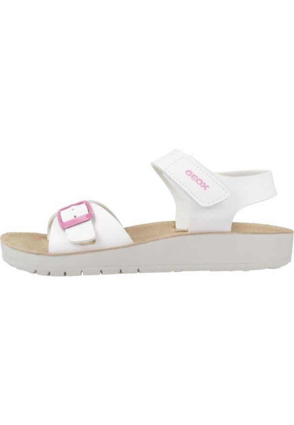 Sandały Geox Model J Sandal Costarei Gi Kolor Biały. Kolor: biały. Materiał: syntetyk, tkanina. Sezon: lato