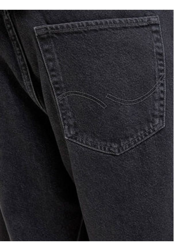 Jack & Jones Szorty jeansowe Iron 12278463 Czarny Baggy Fit. Kolor: czarny. Materiał: bawełna