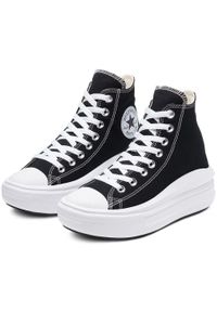 Trampki Converse Chuck Taylor All Star Move Hi, Kobiety. Kolor: czarny. Materiał: materiał. Model: Converse All Star