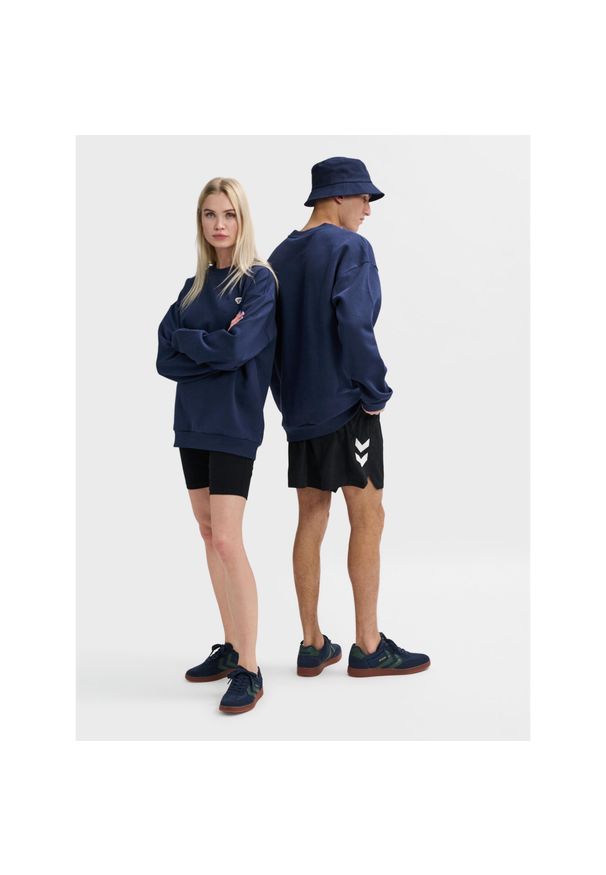Luźna bluza z okrągłym dekoltem Hummel Bee. Kolor: wielokolorowy, niebieski, zielony. Materiał: materiał. Sport: fitness