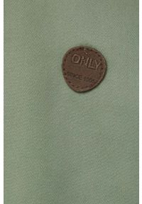 only - Only kurtka damska kolor zielony przejściowa. Kolor: zielony. Materiał: poliester #6