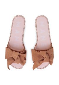 Manebi Espadryle Sandals With Bow W 1.1 J0 Brązowy. Kolor: brązowy. Materiał: skóra, zamsz #9