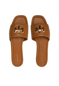 Tory Burch Klapki Eleanor Slide 157966 Brązowy. Kolor: brązowy. Materiał: skóra #4